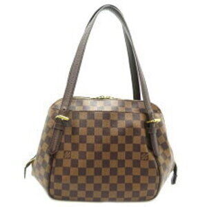 Louis Vuitton Belem Shoulder Bag Damier Ebene Brown